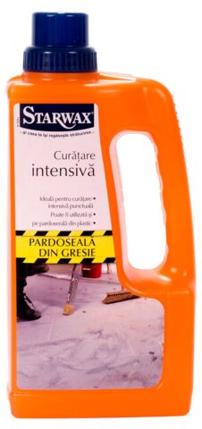 Solutie CURATARE INTESIVA GRESIE, marmura, piatra, linoleum, pvc - Starwax - 1L, concentrata