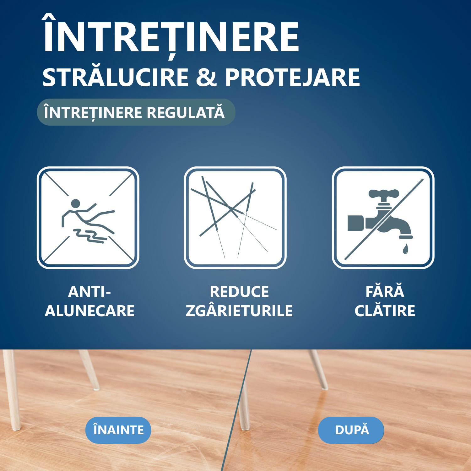 Solutie 2 in 1 Intretinere si restaurare pentru Parchet Stratificat - Starwax, 1L - imagine 4