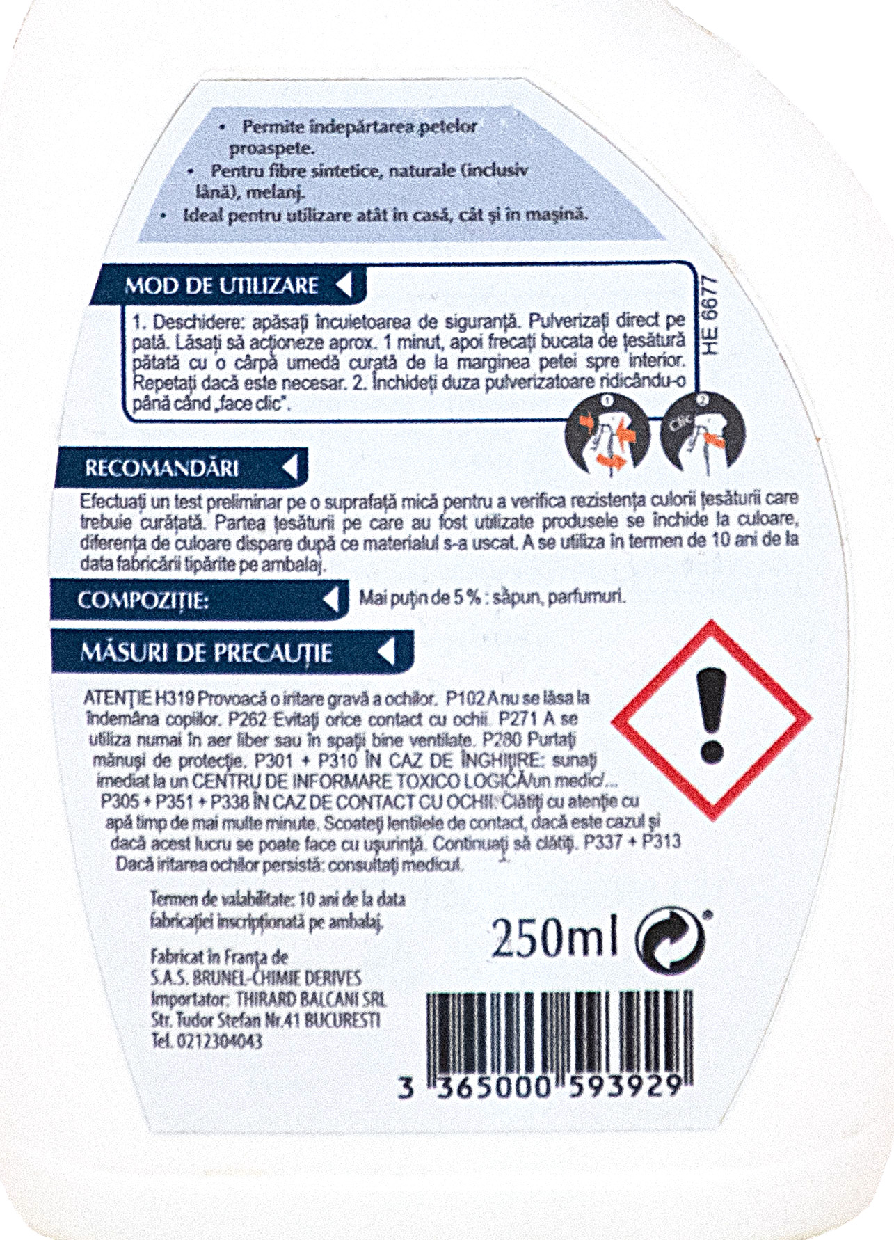 Solutie curatare rapida a petelor de pe covoare, mocheta, tapiterii - Starwax, 250ml - imagine 5