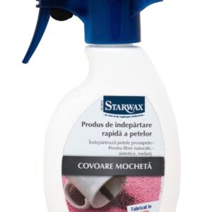 Solutie curatare rapida a petelor de pe covoare, mocheta, tapiterii - Starwax, 250ml