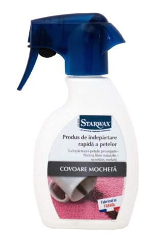 Solutie curatare rapida a petelor de pe covoare, mocheta, tapiterii - Starwax, 250ml