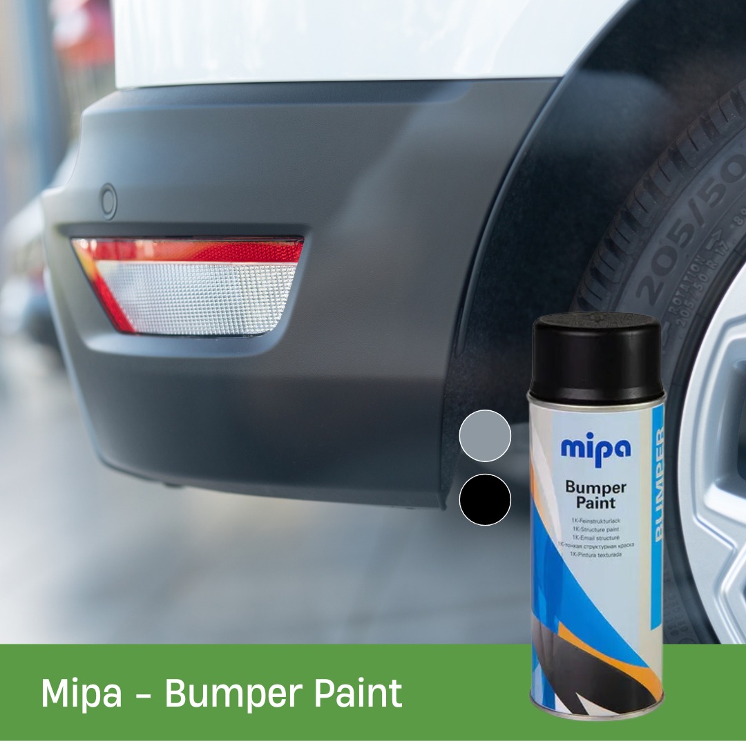 Spray vopsea plastic auto, Negru, texturata (fond bare) - Mipa, 400ml - imagine 2