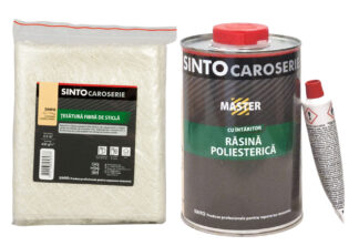 Set Rasina Poliesterica 1Kg + tesatura fibra de sticla 0.5mp - Sinto