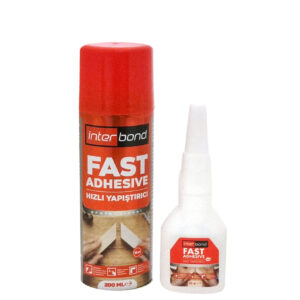 Adeziv cu activator Interbond, cianoacrilat, 50g + 200ml