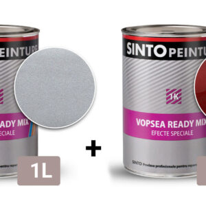 Set Vopsea auto Chrysler RH2 Candy Apple Red Met + fond argintiu U121 - Sinto, 2L (1L fond+ 1L final)
