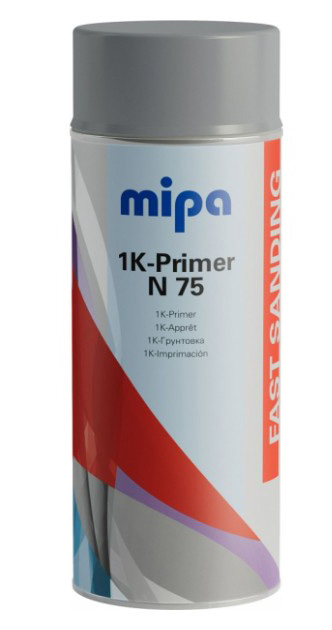 Spray Primer (grund) auto Mipa N75, Gri, slefuire rapida – 400ml