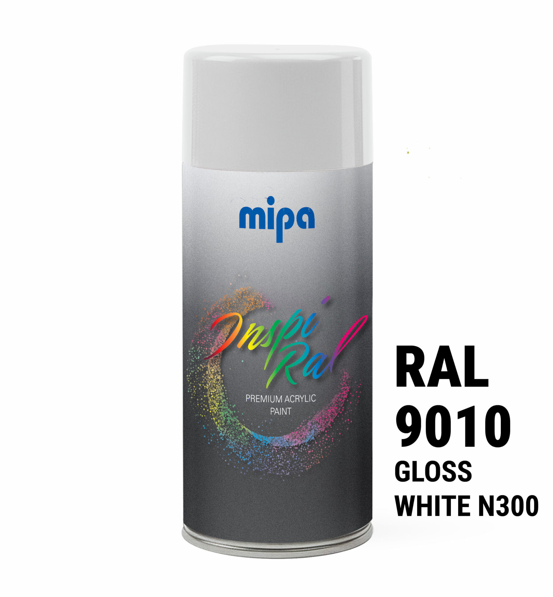 Spray vopsea premium Alb pur Lucios, RAL 9010 - Mipa Inspiral, 400ml - imagine 3