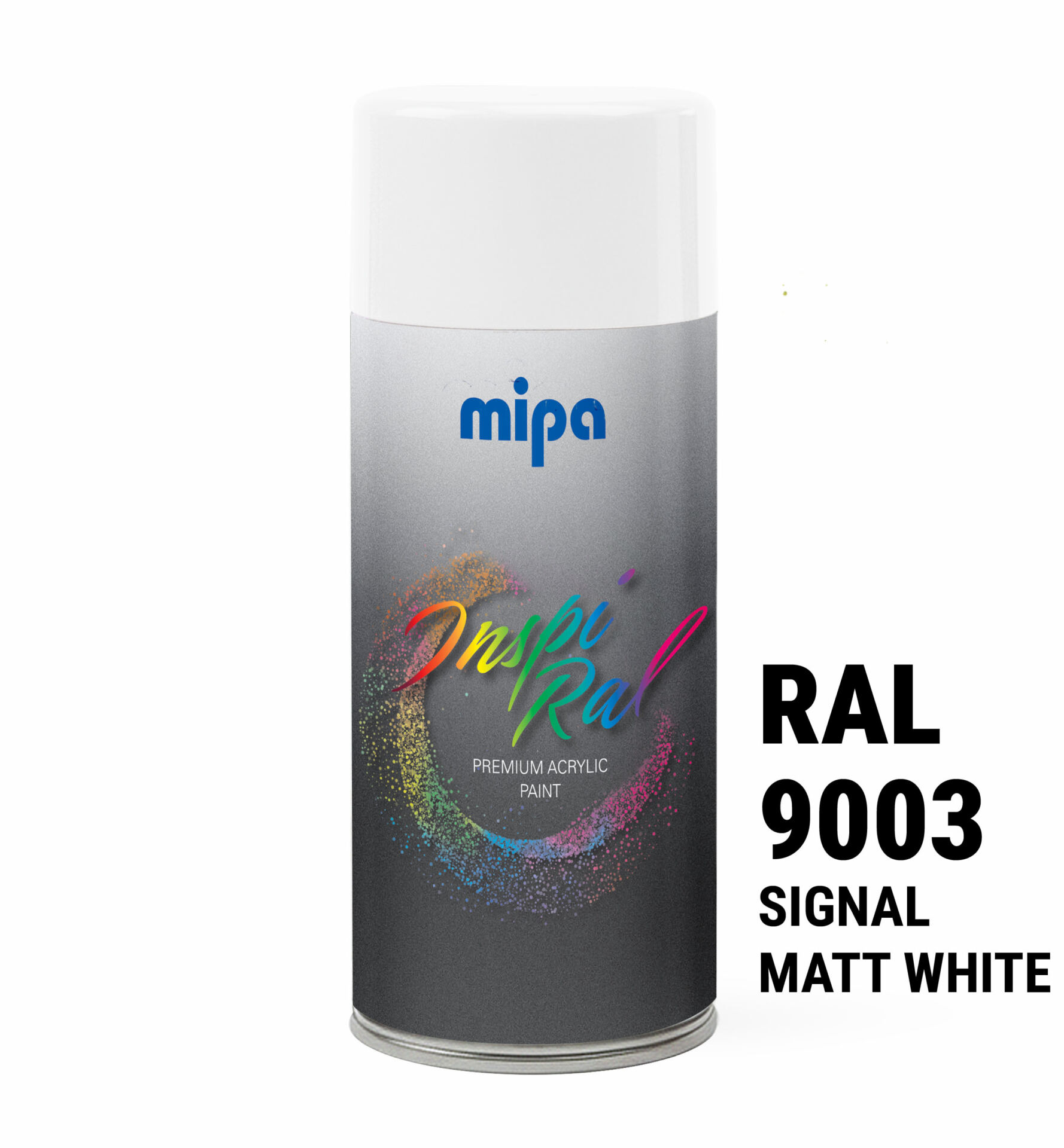 Spray vopsea premium Alb semnal Mat, RAL 9003 - Mipa Inspiral, 400ml - imagine 3