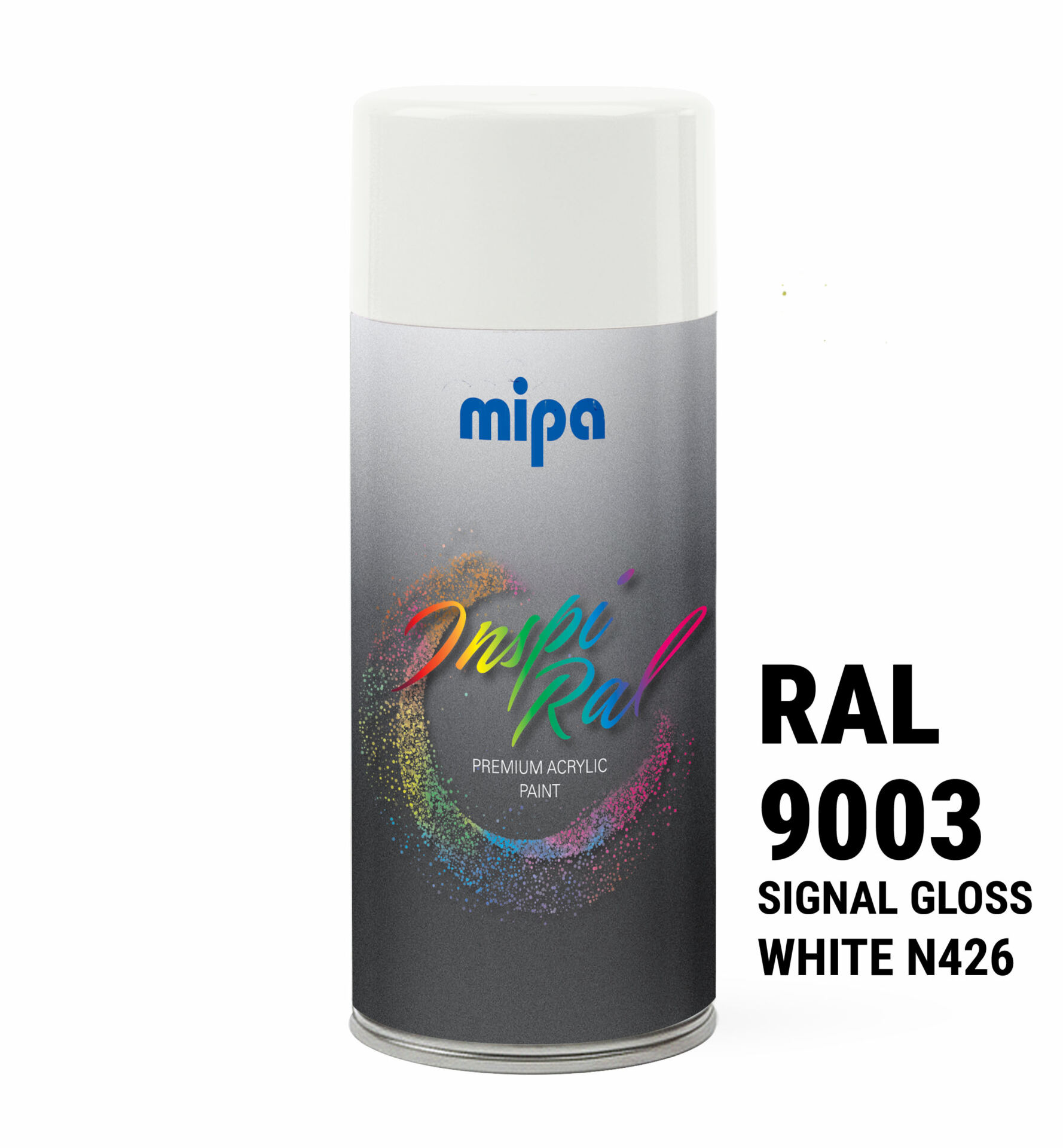 Spray vopsea premium Alb semnal Lucios, RAL 9003 - Mipa Inspiral, 400ml - imagine 3