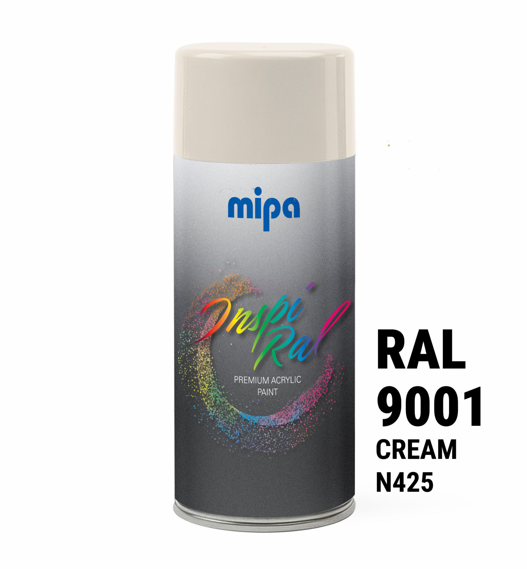 Spray vopsea premium Cream, RAL 9001 - Mipa Inspiral, 400ml - imagine 3
