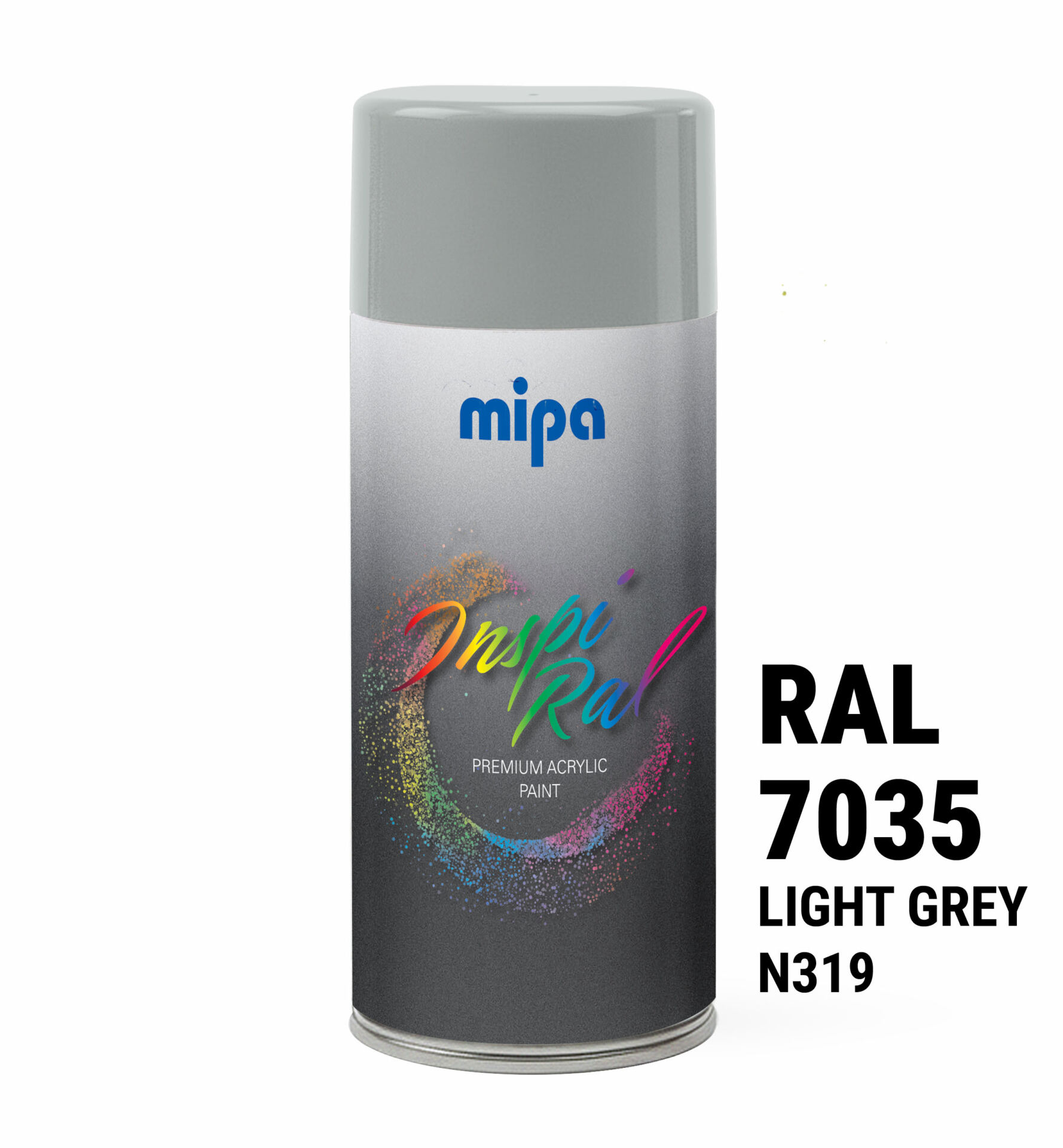 Spray vopsea premium Gri deschis, RAL 7035 - Mipa Inspiral, 400ml - imagine 3