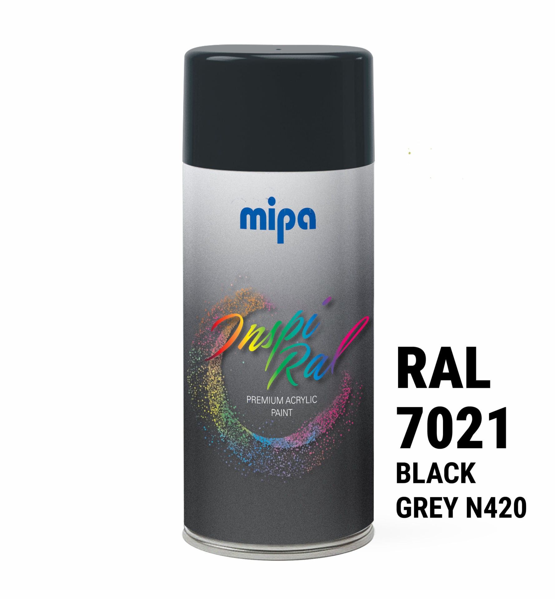 Spray vopsea premium Gri inchis, RAL 7021 - Mipa Inspiral, 400ml - imagine 3