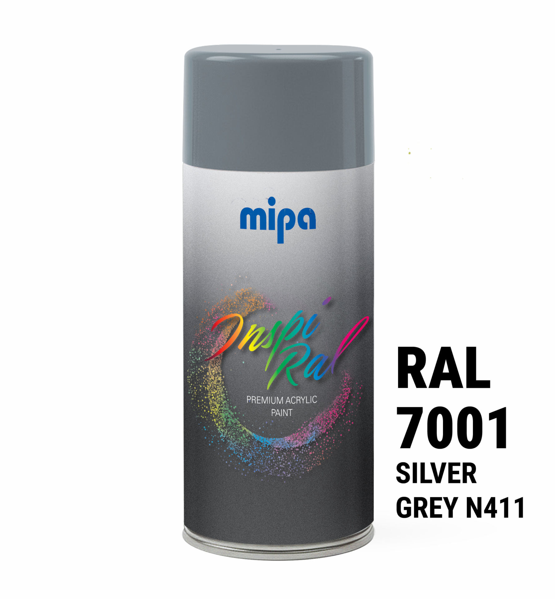 Spray vopsea premium Gri argintiu, RAL 7001 - Mipa Inspiral, 400ml - imagine 3