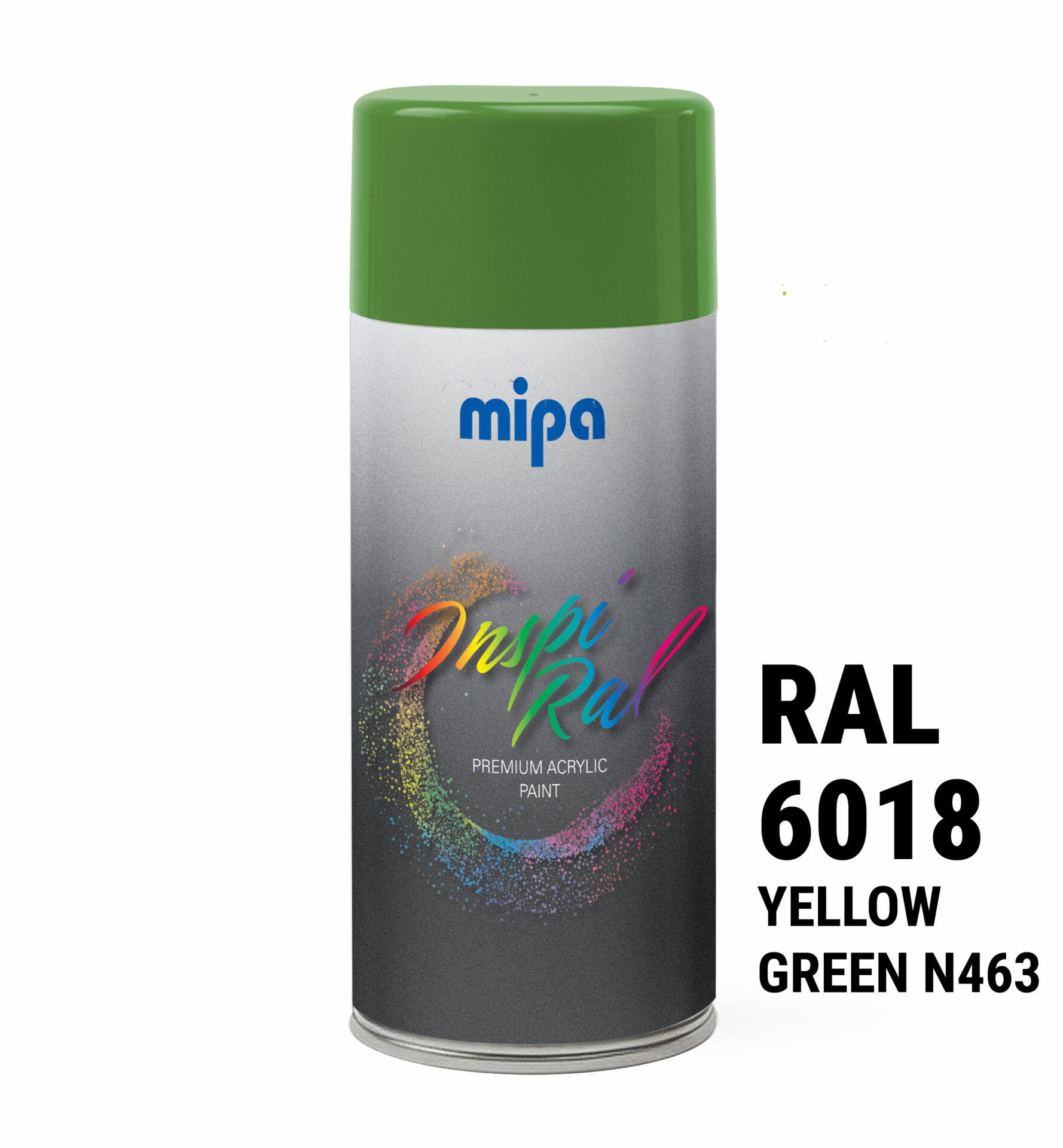 Spray vopsea premium Verde galbui, RAL 6018 - Mipa Inspiral, 400ml - imagine 3