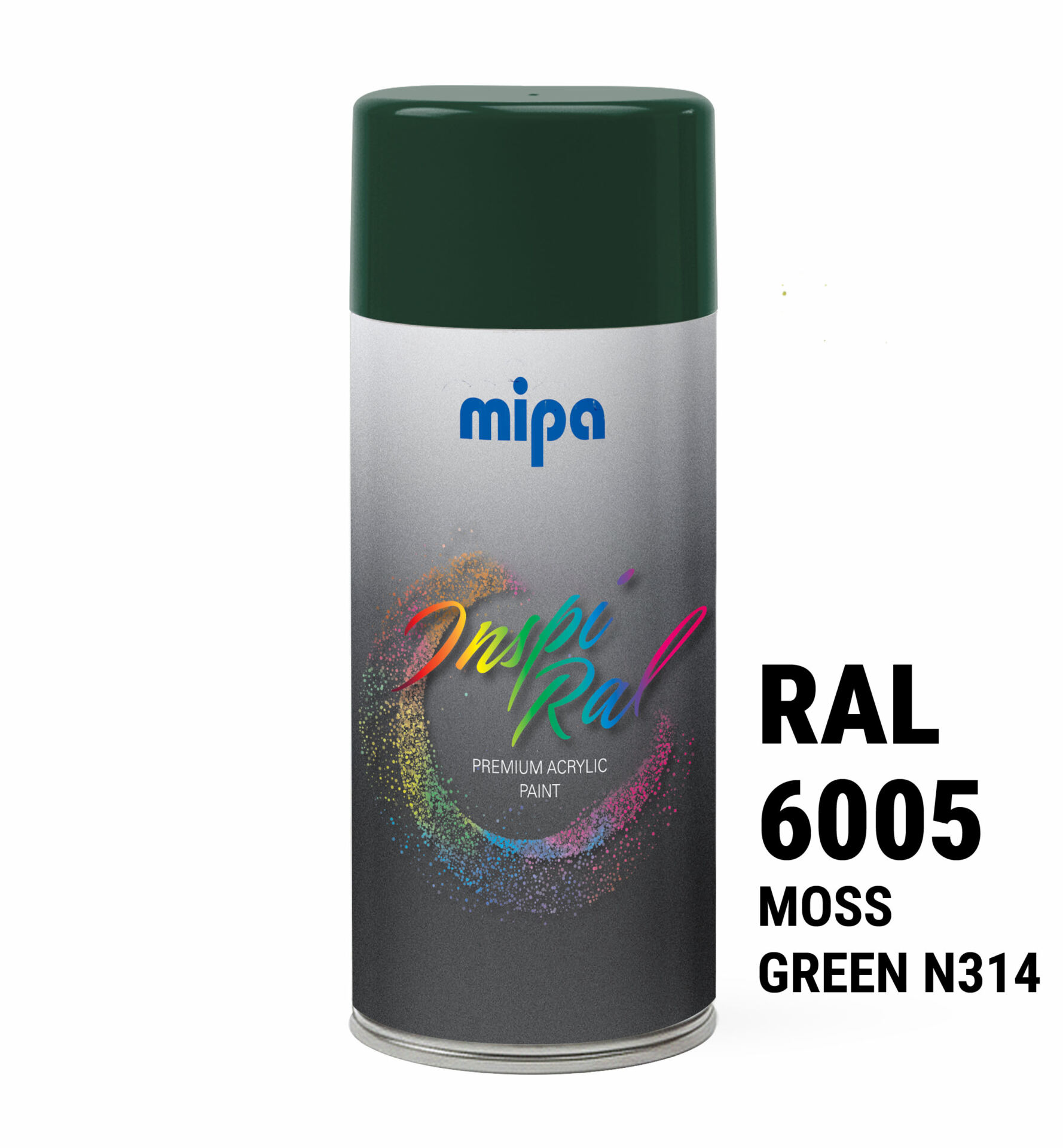 Spray vopsea premium Verde muschi, RAL 6005 - Mipa Inspiral, 400ml - imagine 3
