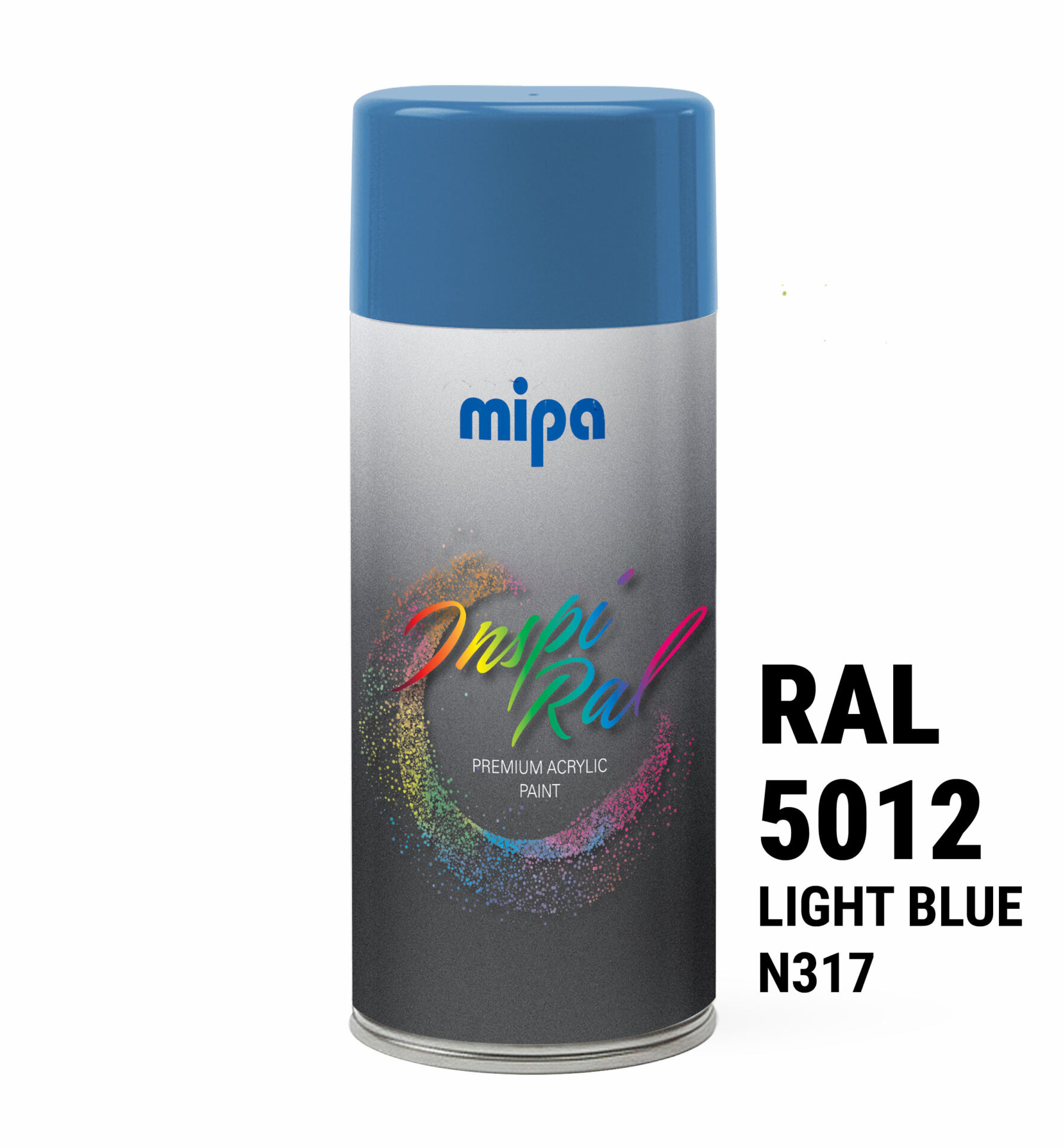 Spray vopsea premium Albastru Deschis, RAL 5012 - Mipa Inspiral, 400ml - imagine 3
