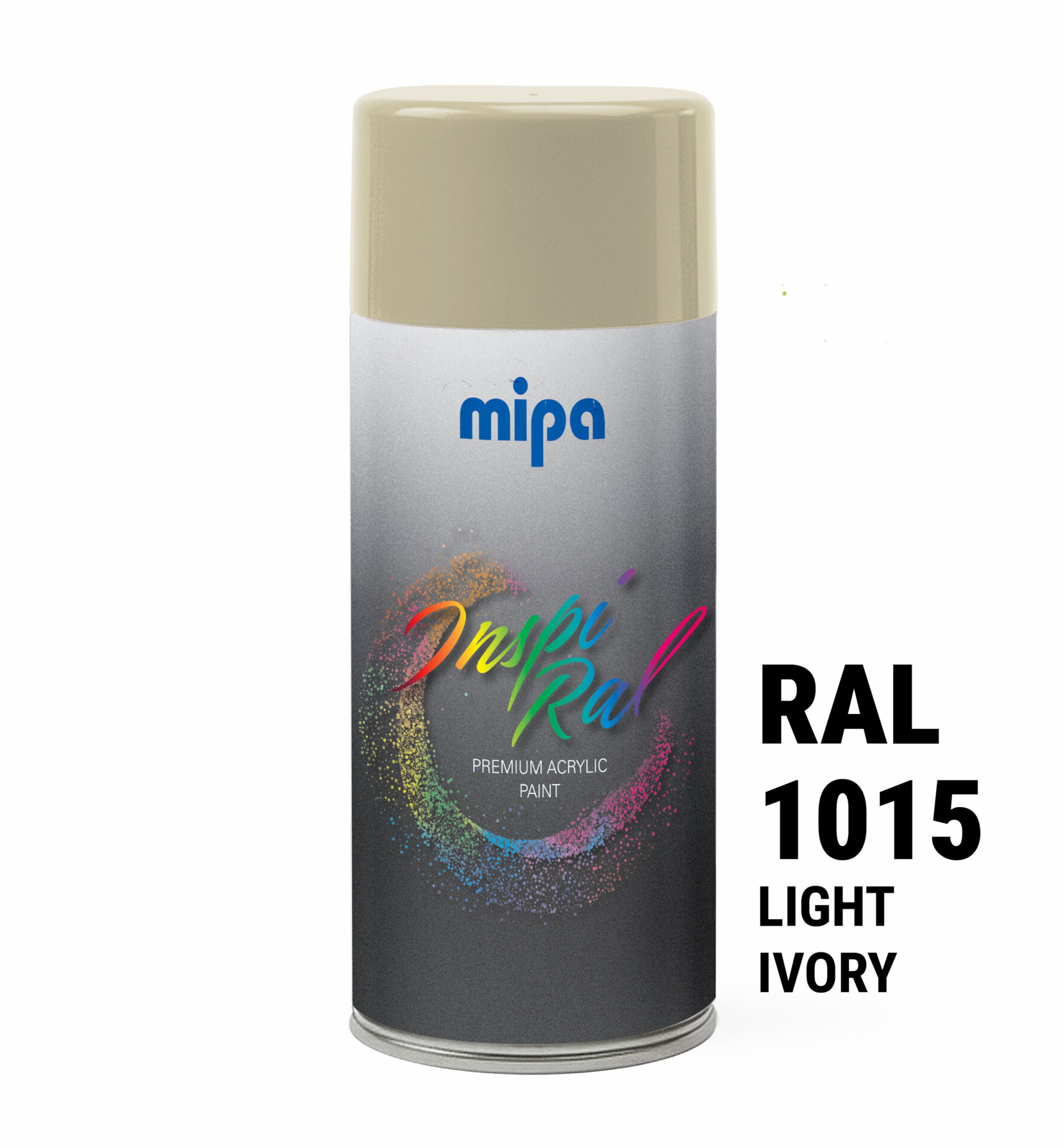 Spray vopsea premium Ivoir deschis, RAL 1015 - Mipa Inspiral, 400ml - imagine 3