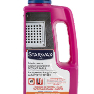 Solutie desfundare canalizare, special pentru dopurile din par - Starwax, 900 ml