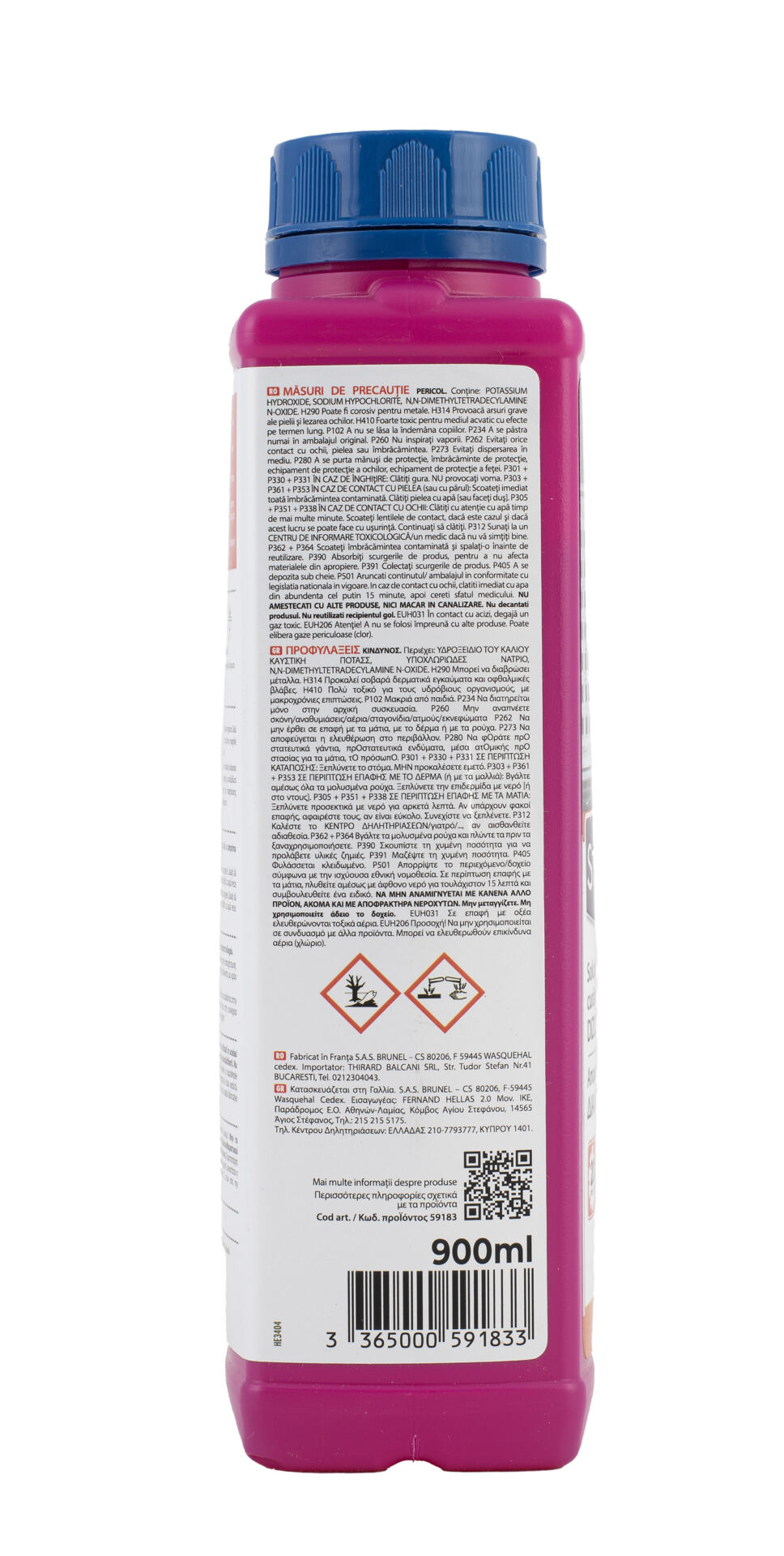 Solutie desfundare canalizare, special pentru dopurile din par - Starwax, 900 ml - imagine 4