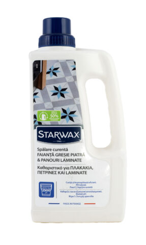 Detergent delicat pentru pardoseli interioare (gresie, PVC, parchet si pardoseli laminate, piatra) - Starwax, 1L